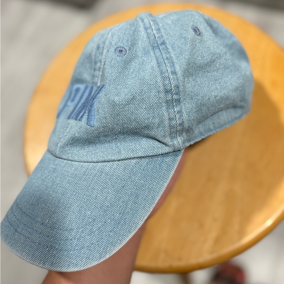PINK Victoria's Secret Blue Denim Cap - Picture 4 of 7
